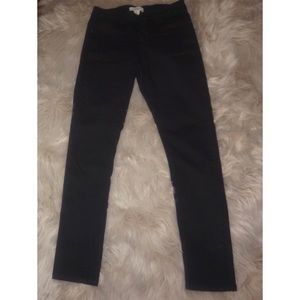 High waisted black jeans